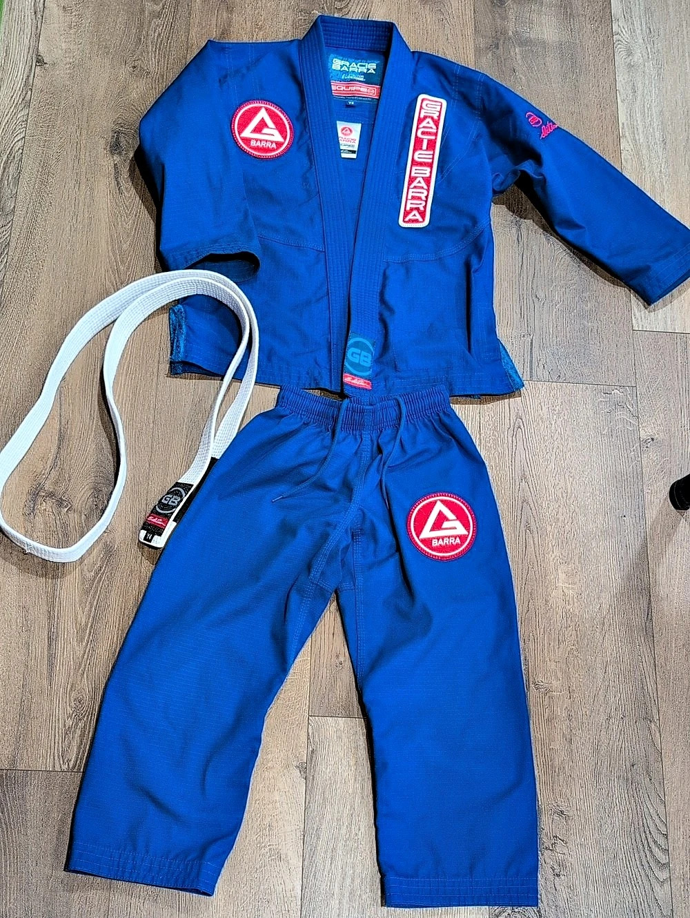 Gracie Barra GBK Lite Kimono Blue & Red Gi Set Y4